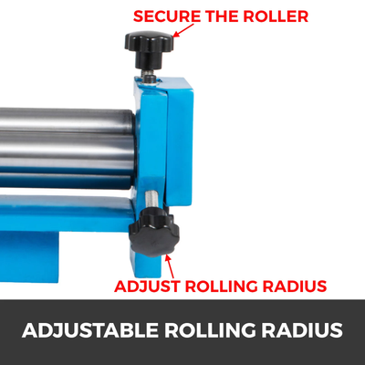 Slip Rolling Bending Machine Manual Sheet Roller Adjustable Rolling RadiusSJ-320