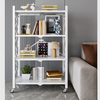 4Tier Folding Shelf with Wheel Storage Rack Cart for Kitchen Pantry Laundry Room