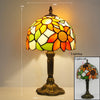 Retro Baroque LED Table Lamps Stained Glass Desk Lights Bedroom Reading Decor