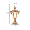 Modern Pillar Light Outdoor Garden Gate Post Lamp Yard Glass Lantern Lighting AU