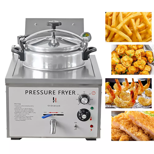 Constant Temp Food Oven Fryer Desktop Single Cylinder Electric Pressure Fryer