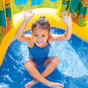 Inflatable Dinosaur Play Center Pool Playhouse Water Park with Kid Pool Slide