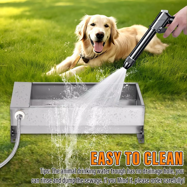 Automatic Livestock Water Trough 7.5L Animal Drinking Water Bowl Dispenser Large