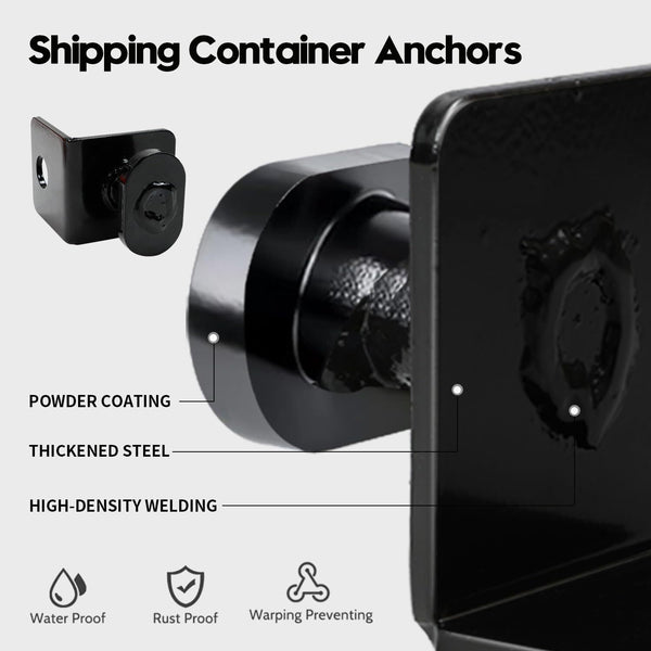 4 Pack Twist Lock Anchors Shipping Container Tie Down Accessories Rust-resistant