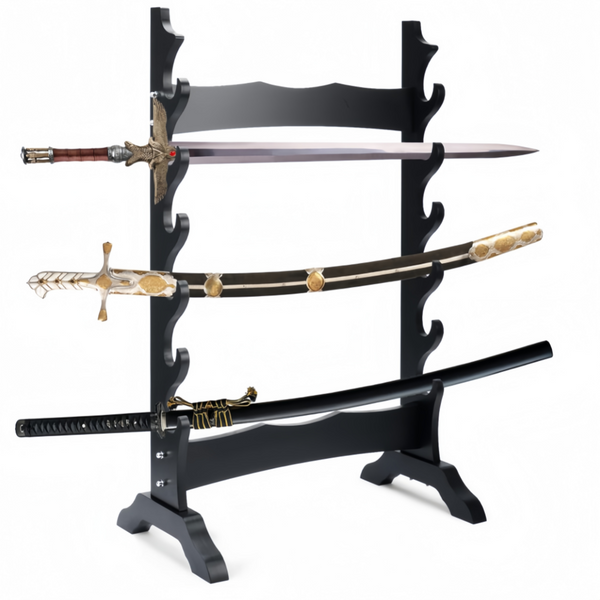 6 Tier Sword Stand Sword Display Stand Samurai Sword Katana Sword Set with Stand