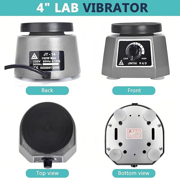 4*4"/6*8" Dental Lab Vibrator Oscillator Variable Speed Vibrator Shaker Antislip