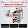 16L /8.2L Commercial LPG Gas Fryer w/Fryer Basket Deep Single Tank Frying Tool