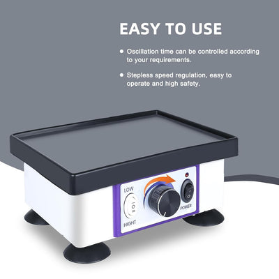 4*4"/6*8" Dental Lab Vibrator Oscillator Variable Speed Vibrator Shaker Antislip