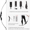 40lbs Archery 53" Takedown Recurve Bow 12 Arrows For Hunting Right/Left-Handed
