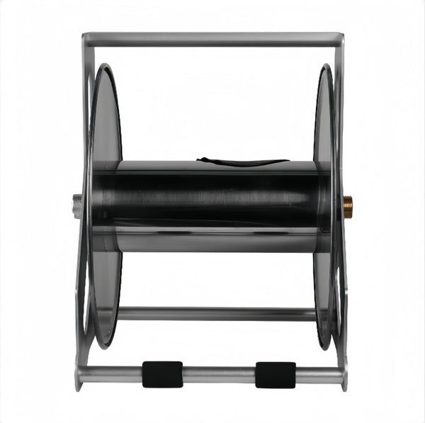 45M Water Hose Reel Cart Stainless Steel Garden Hose Reel 1/2" Pipe Holder AU