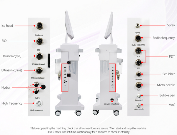 15In1 Hydra Spa Facial Beauty Machine Hydro Dermabrasion Skin Analyzer Face Care