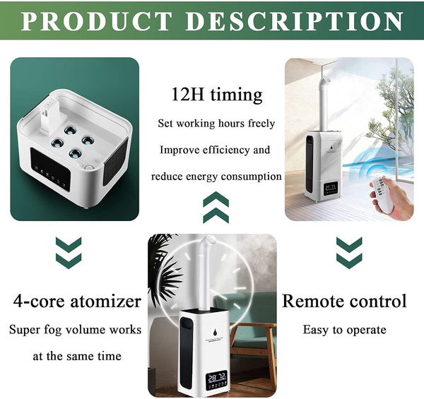 23.8L 220V Industrial Commercial Humidifiers Whole House Humidifier Smart panel