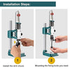 0.5-13mm Leather Hole Puncher Manual Embossing Punch Machine Leather Craft Tool