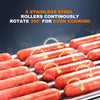 300℃ Electric Hot Dog Roller Machine Commercial Hot Dog Roller Sausage Roller