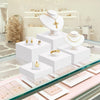 (10" 9" 8" 7" 6" 5") Large 6 PCS Buffet Risers Acrylic Hollow Cube Display