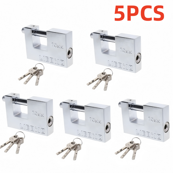 Cross Beam Blade Rectangular Lock Heavy Duty Padlock High Security Shackle Lock
