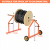 Metal Wire Spool Rack Cable Rack with Wheels, Wire Spool Holder for Wire Spools