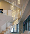 Staircase Chandelier Lighting Crystal Living Room Pendant Light Bar Ceiling Lamp