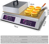 Electric Souffle Pancakes Maker Digital Double Plate Egg Pastry Pancakes Machine