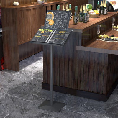Floor Menu Stand Heavy Duty Lectern Brochure Display Holder Restaurant Retail