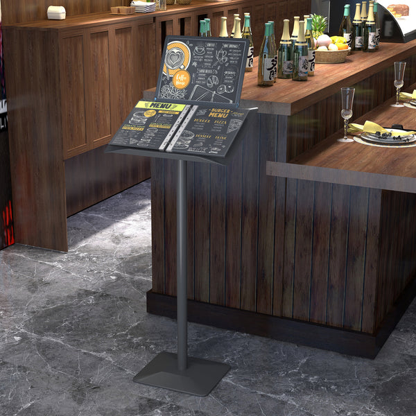 Floor Menu Stand Heavy Duty Lectern Brochure Display Holder Restaurant Retail