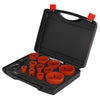 19pcs Bi-Metal Hole Saw Kit + Pipe & Tube Notcher with 0 to 60° Adjustable Angle