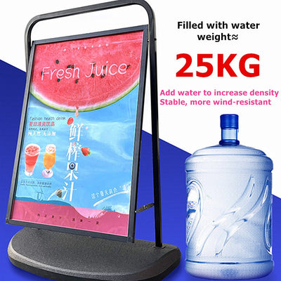 Outdoor Poster Stand Sign/Poster Holder Dual Use Advertising Display Stand