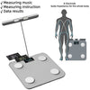 8-Electrode Body Fat Scales Bathroom Scale W/Hand Sensor Full Body Composition
