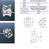 4x Manual Twist Lock Dovetail Twist Lock For Sea Rail Shipping Container Bottom