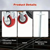 4 Pack 6" Adjustable Leveling Scaffolding Wheels Scaffolding Caster 79cm Long AU