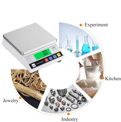 10kg/0.1g Electronic Weighing Balance Counting Scale Jewelry Industrial Scale