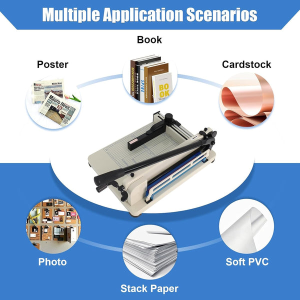 Premium Heavy Duty A4 To B7 Size Paper Cutter Card Guillotine Trimmer 400 Sheets