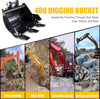 Digging Bucket for Mini Excavator 400mm Trench Buckets Fit 1-1.8 Tons Excavator