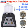 Magnetic Rotary Tumbler Polisher Jewelry Polisher Finishing Machine With Timer