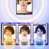 175cm 360° Photo Booth Machine Selfie Digital Portable PhotoBooth with LED Light