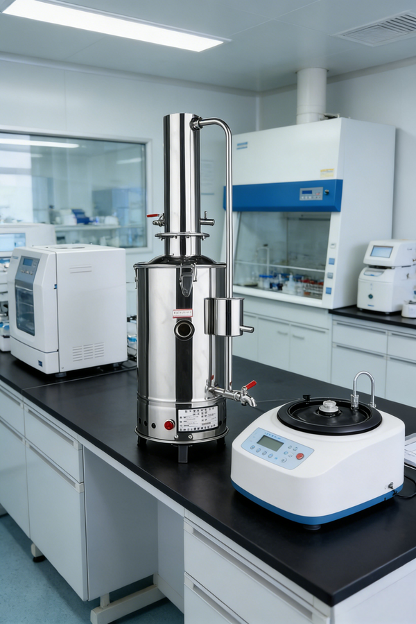 5L/h Water Distiller Purifier Machine Laboratory Auto Control Stainless Steel AU