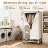 Clothes Dryer 2300W Drying Machine for Wet Laundry Three-Layer Warm Air Drying