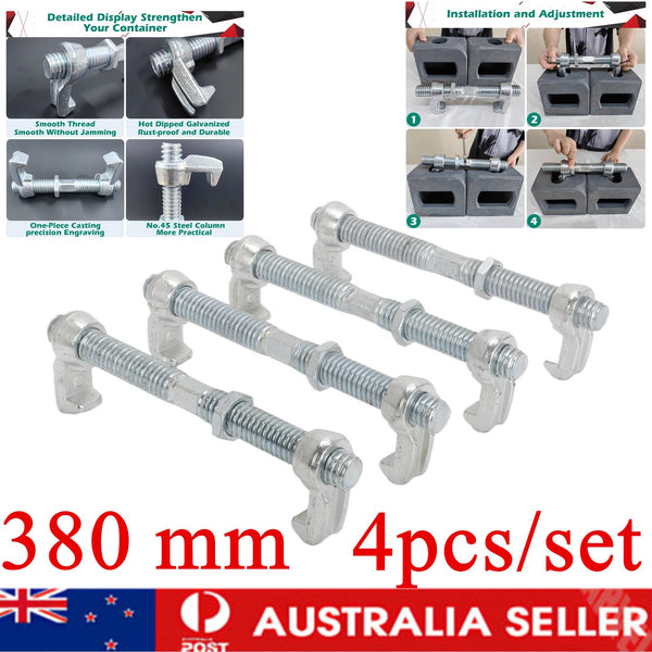 4Pack Shipping Container Bridge Fitting Clamp to Connect Shipping Containers
