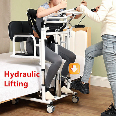 Transfer Wheelchair Hydraulic Lifting Elderly Care Chair Lift Transfer Machine