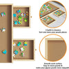 4-Drawer Puzzle Table Board 1000Pcs Wooden Puzzle Organizer Promote Parenthood