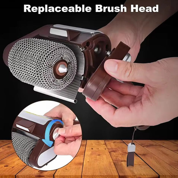 Rechargeable BBQ Cleaner Brush Stainless Steel Roller Electric Grill Cleaner