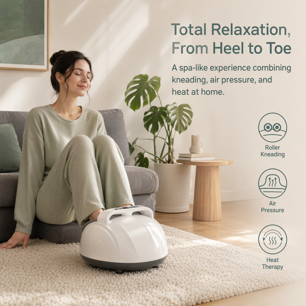 Auto Foot Massager Airbag Wrapped Massager Deep Kneading Shiatsu Rolling Machine