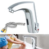 Bathroom Sink Automatic Sensor Control Tap Hands Free Public Water Mixer Faucet