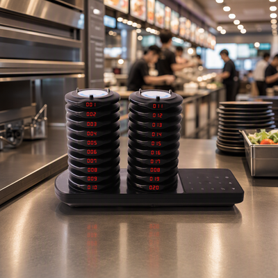 Restaurant Pager Wireless Calling System Vibrator Paging Device Bell Cafe Beeper