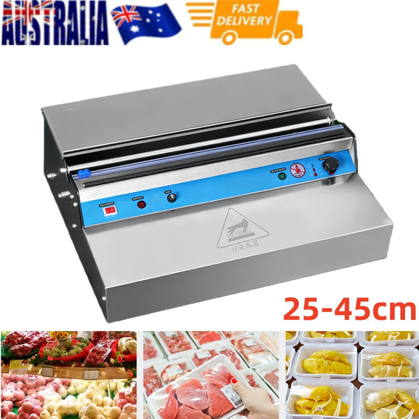 Food Grade Cling Film Wrapping Machine 25-45cm Electric Heating Cutter Sealer AU