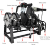 4 Clamp Pipe Fusion Welder HDPE PPR Plastic Welding Butt Fusion Machine 63-200mm