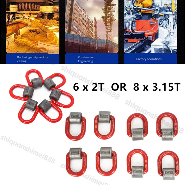 2T/3.15T Weld On Lifting Lug D-shaped Lifting Ring For Marine Or Mould Hoister