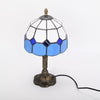 Retro Baroque LED Table Lamps Stained Glass Desk Lights Bedroom Reading Decor