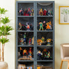 Figures Showcase Lego Display Cabinet w/ Acrylic Door Clear Bookshelf 4/5 Tier