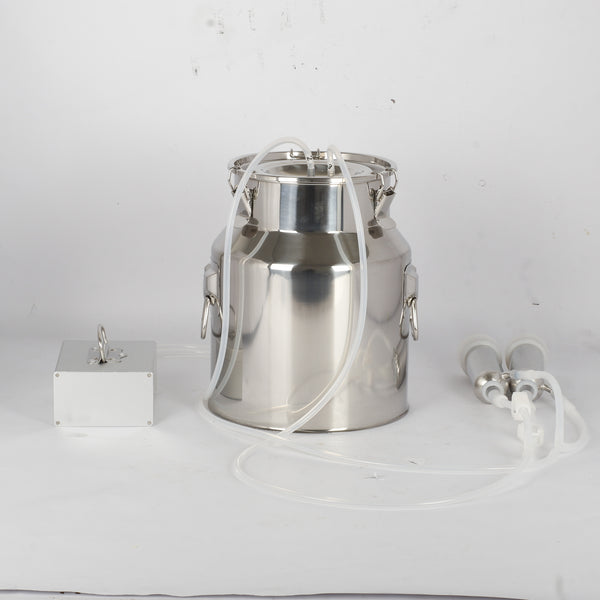 14L Electric Cattle Cow Milker Pulse Vacuum Pump Farm Milking Machine